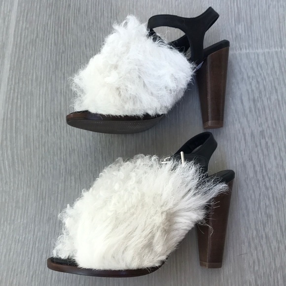 New Topshop Hilda Shearling Sandals by Unique - Picture 8 of 8